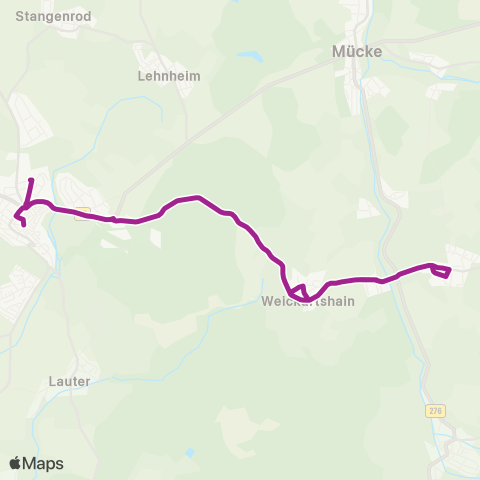 RMVB Grünberg-Stockhausen Hauptstraße - Grünberg Theo-Koch-Schule map