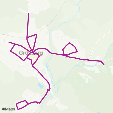 RMVB Grünberg Bahnhof - Grünberg Bahnhof map
