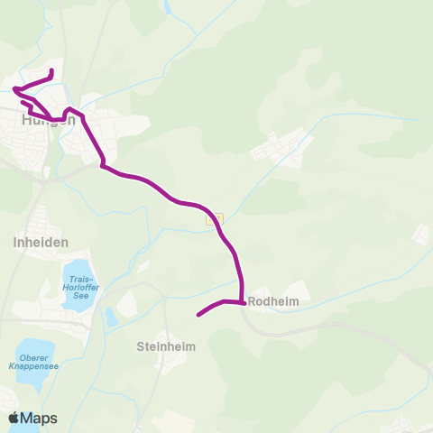 RMVB Hungen Bahnhof - Hungen Bahnhof map