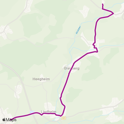 RMVB Glauburg-Glauberg Enzheimer Str - Ortenberg-Selters Konradsdorf Schulen map