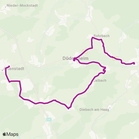 RMVB Büdingen Bahnhof - Altenstadt Alte Molkerei map