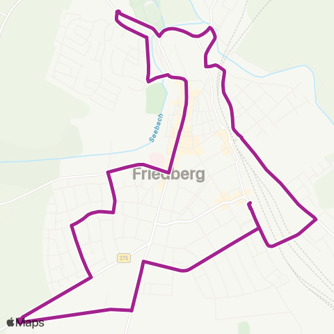 RMVB Friedberg (Hessen) Bahnhof - Friedberg (Hessen) Bahnhof map