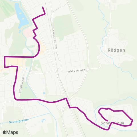 RMVB Bad Nauheim Bodestraße - Bad Nauheim-Schwalheim Hauptstraße map