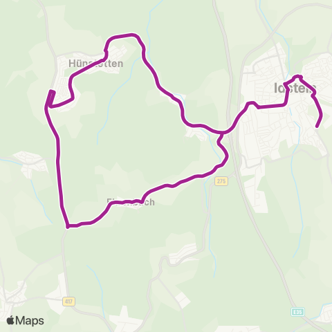 RMVB Idstein Taubenberg - Idstein Hochschule map