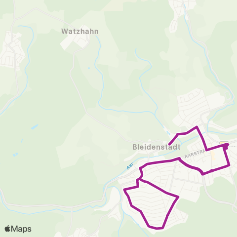 RMVB Taunusstein-Hahn Busbahnhof - Taunusstein-Hahn Busbahnhof map