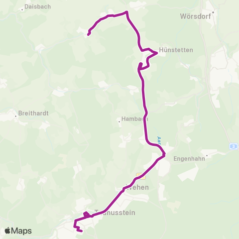 RMVB Taunusstein-Neuhof Auf Dem Kleinen Feld - Taunusstein-Bleidenstadt Aartal-Center map
