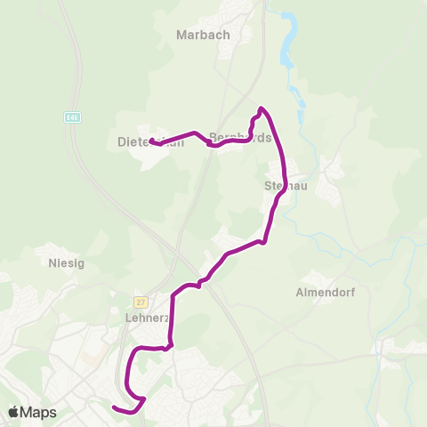 RMVB Rödermark-Ober-Roden O.-V.-Nell-Breuning-Schule - Rödermark-Urberach Bienengarten map