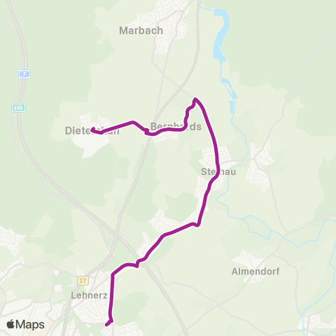 RMVB Petersberg Konrad-Adenauer-Schule - Fulda-Dietershan Ortsmitte map