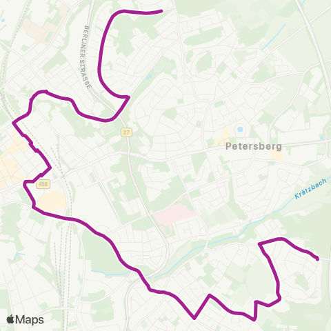 RMVB Petersberg Konrad-Adenauer-Schule - Künzell Kastanienweg map