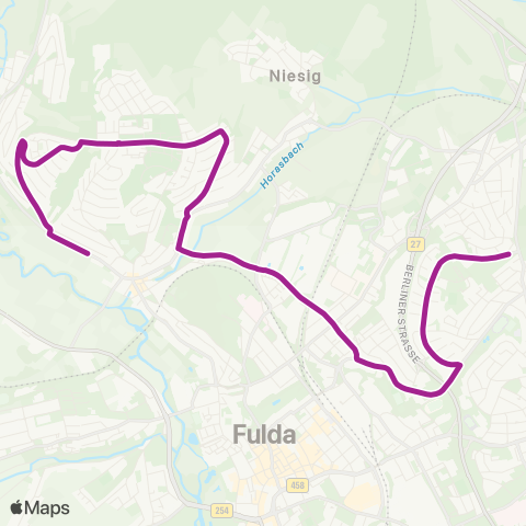 RMVB Petersberg Konrad-Adenauer-Schule - Fulda Schlitzer Str map