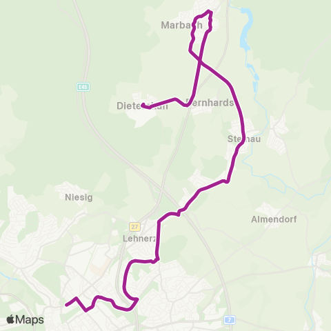 RMVB Fulda Winfriedschule - Fulda-Dietershan Ortsmitte map
