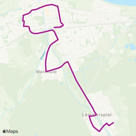 RMVB Mühlheim (Main) Bhfnordseite - Mühlheim (Main)-Lämmerspiel Schubertstraße map