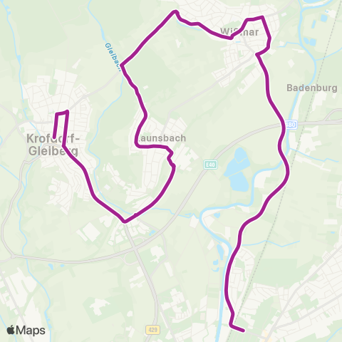 RMVB Gießen Landgraf-Ludwigs-Gymnasium - Gießen Markt Pl map