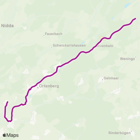 RMVB Gedern AM Alten Bf - Pfarrstr. (Ortenberg-Effolderbach) map