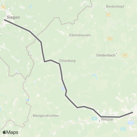 RMVR Aue-Wingeshausen Bf - Bad Berleburg Bf map