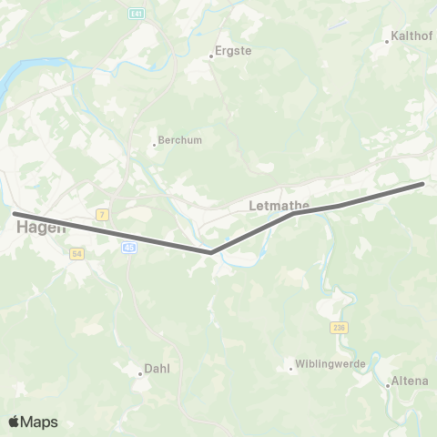 RMVR Hagen Hbf - Stadtbahnhof (Iserl.) map