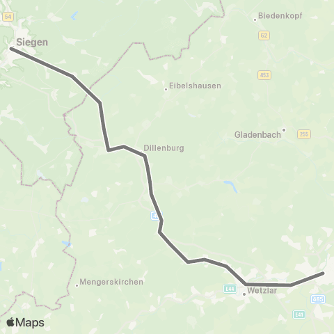 RMVR Finnentrop Bf - Olpe Bf map