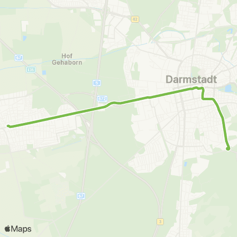 RMV Darmstadt Hbf - Böllenfalltor map
