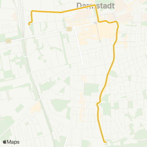 RMV Lichtenbergschule - Darmstadt Hbf map