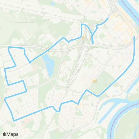 Rhein-Neckar-Verkehr GmbH LU Berliner Platz - Am Schwanen - Marienkrankenhaus - Niederfeld - Bayreuther Straße - LU Hauptbahnhof - LU Rathaus map