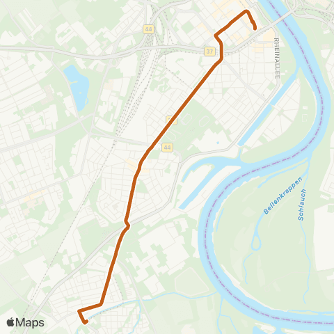 Rhein-Neckar-Verkehr GmbH LU Berliner Platz - Mundenheim - Rheingönheim - Gartenstadt - Maudach map