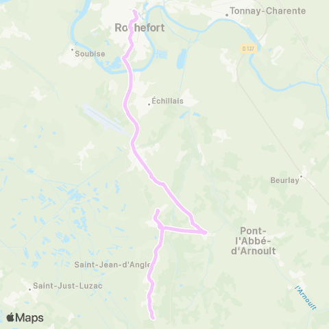 R'bus - Scolaires La Gripperie-St-Symphorien / St-Froult / St-Agnant map