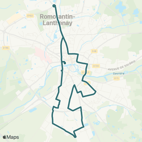 Navettes de Romorantin Navette Urbaine Romorantin map