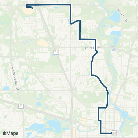 Rochester Public Transit Route 26 map