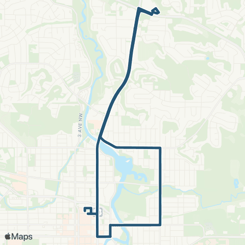 Rochester Public Transit Route 21 map