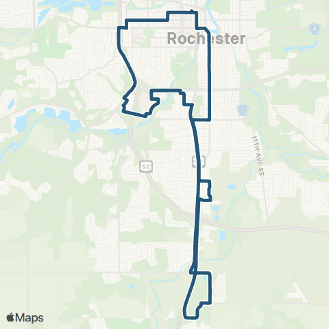 Rochester Public Transit Route 24 map