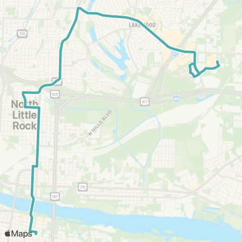 Rock Region Metro McCain Mall map
