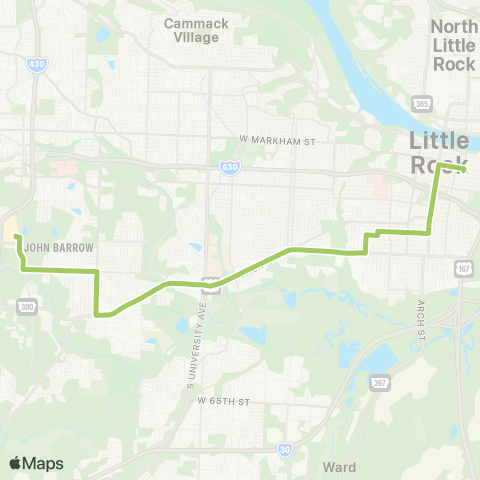 Rock Region Metro Rosedale map