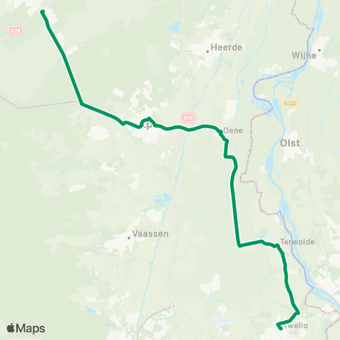RRReis 't Harde - Twello map