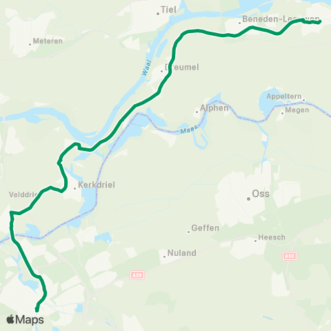 RRReis Deventer - Raalte map