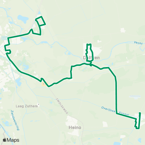 RRReis Lemelerveld - Zwolle Hessenpoort map