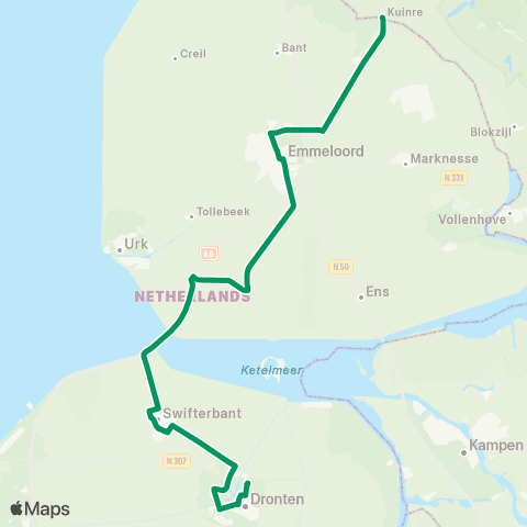 RRReis Kuinre - Dronten map