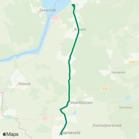 RRReis Harderwijk - Barneveld map