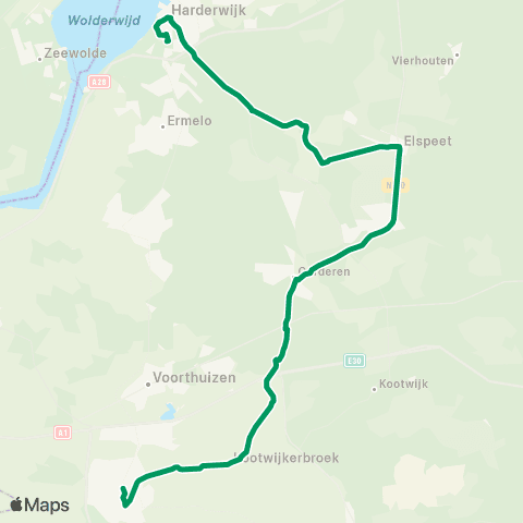 RRReis Harderwijk - Barneveld map