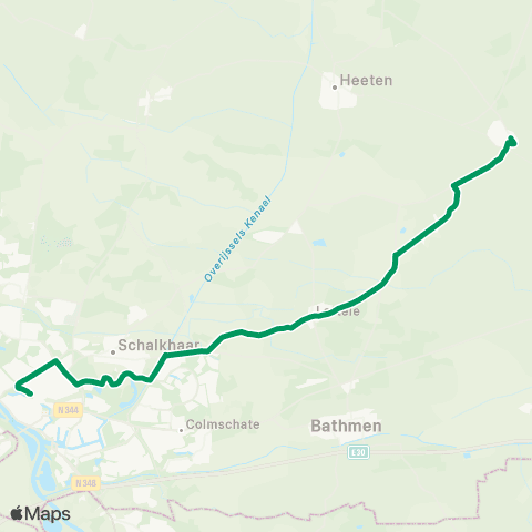 RRReis Nieuw-Heeten - Deventer map
