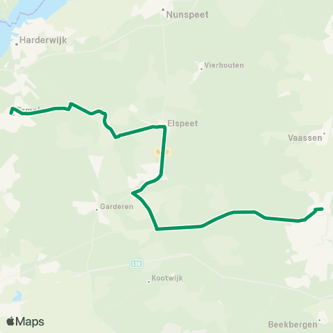 RRReis Ermelo - Apeldoorn SG J. Fruytier map