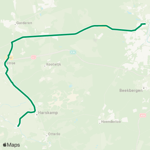 RRReis Wekerom - Apeldoorn SG J. Fruytier map