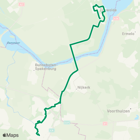 RRReis Zeewolde - Amersfoort GSG Guido map