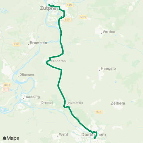 RRReis Urk - Kampen Pieter Zandt map