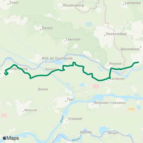 RRReis Zwartsluis - Zwolle map