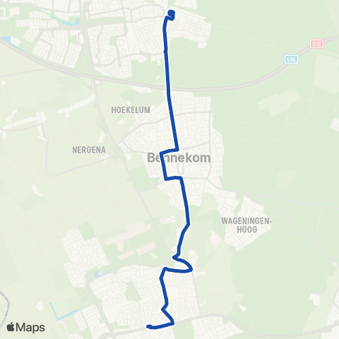 RRReis Zutphen - Warnsveld map