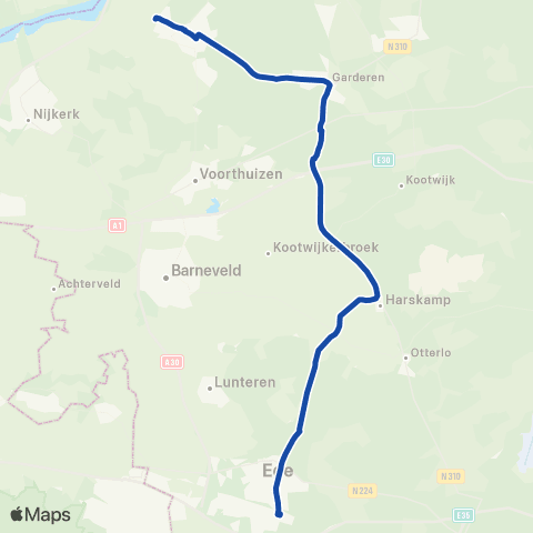 RRReis Station Ede-Wageningen - Putten map