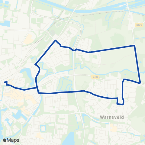 RRReis Zutphen via Warnsveld - Zutphen map