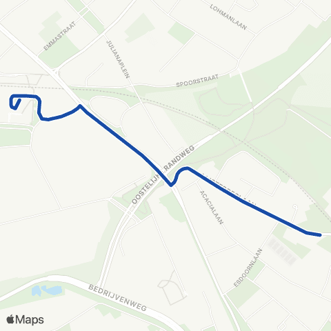 RRReis Pendel Stadion de Vijverberg map