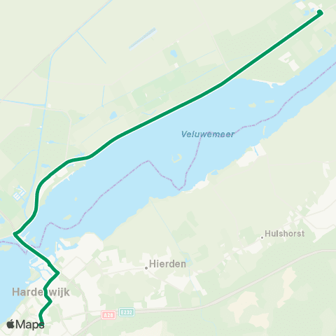 RRReis Harderwijk - Walibi Holland map