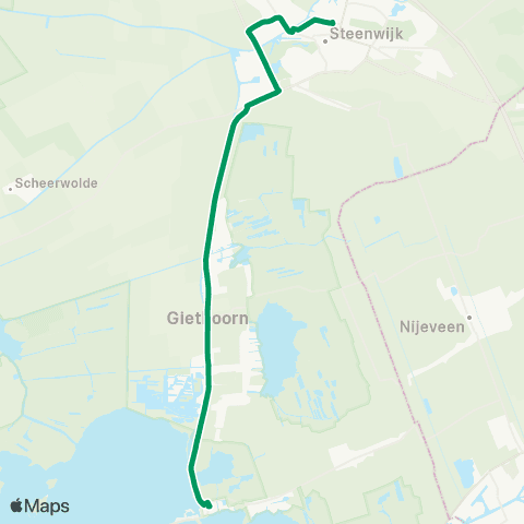 RRReis Steenwijk - Blauwe Hand map